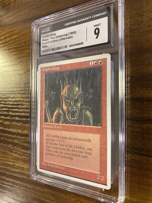 MTG✨GOBLIN KING (ALTERNATE VERSION)✨4th Edition CGC 9 MINT RARE