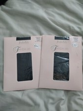 Vintage FREDERICK'S OF HOLLYWOOD Thigh Hi high Stockings black Medium NIP