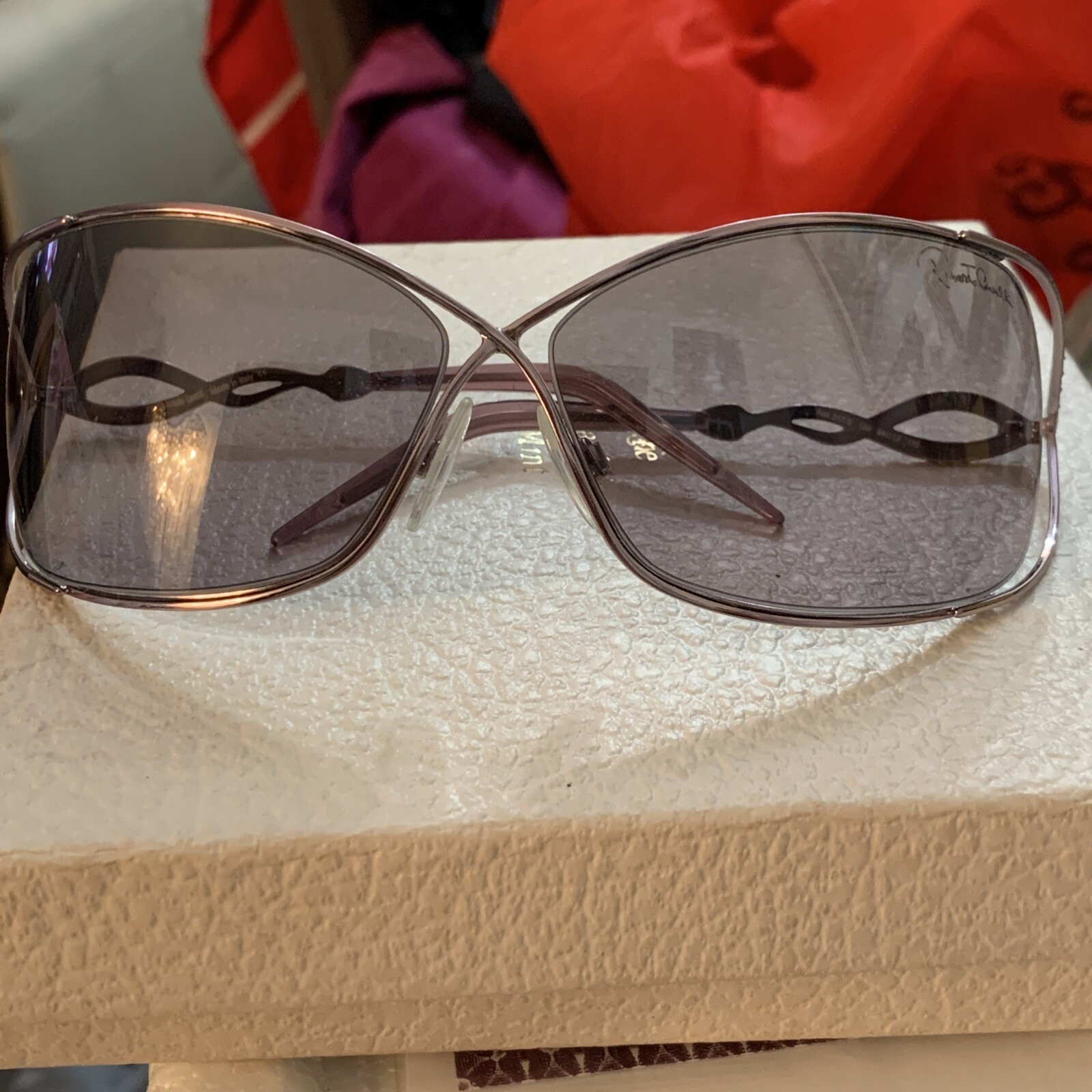 ROBERTO CAVALLI SUNGLASSES  ADE 217 S 124 6412 110 ROSE GOLD GREY LENSES