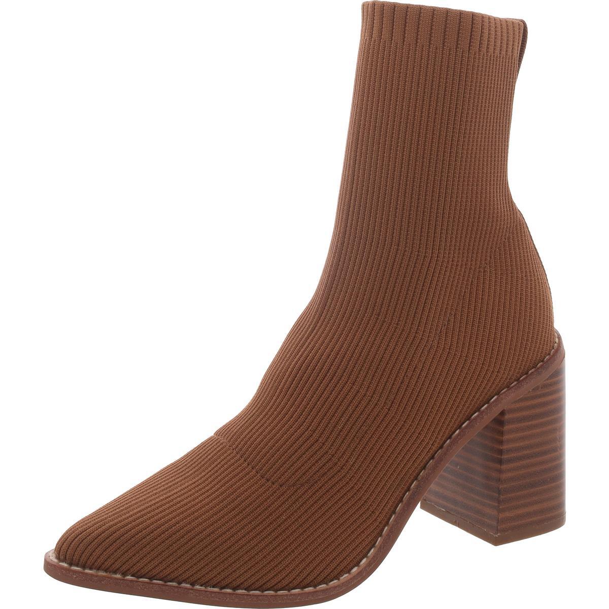 Женские коричневые вязаные ботильоны Steven, размер 6,5, средний (B,M), BHFO 6868
