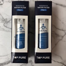 2x Top Pure Refrigerator Water Filter 1 for EveryDrop EDR1RXD1 Whirlpool NEW