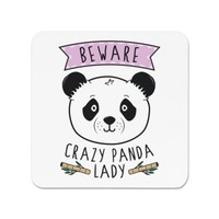 Beware VerrüCkte Panda Damen KüHlschrankmagnet - Lustig Tiere Süß