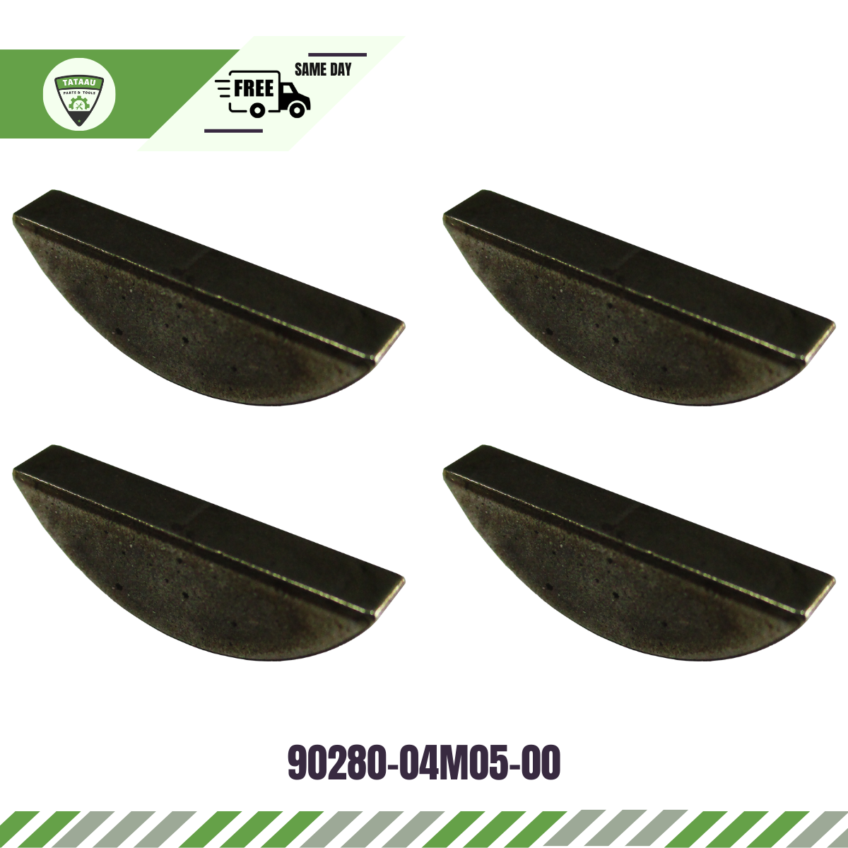 90280-04M05-00 Fits Yamaha Outboard 90-200 HP V6 Woodruff Key x4 PCS