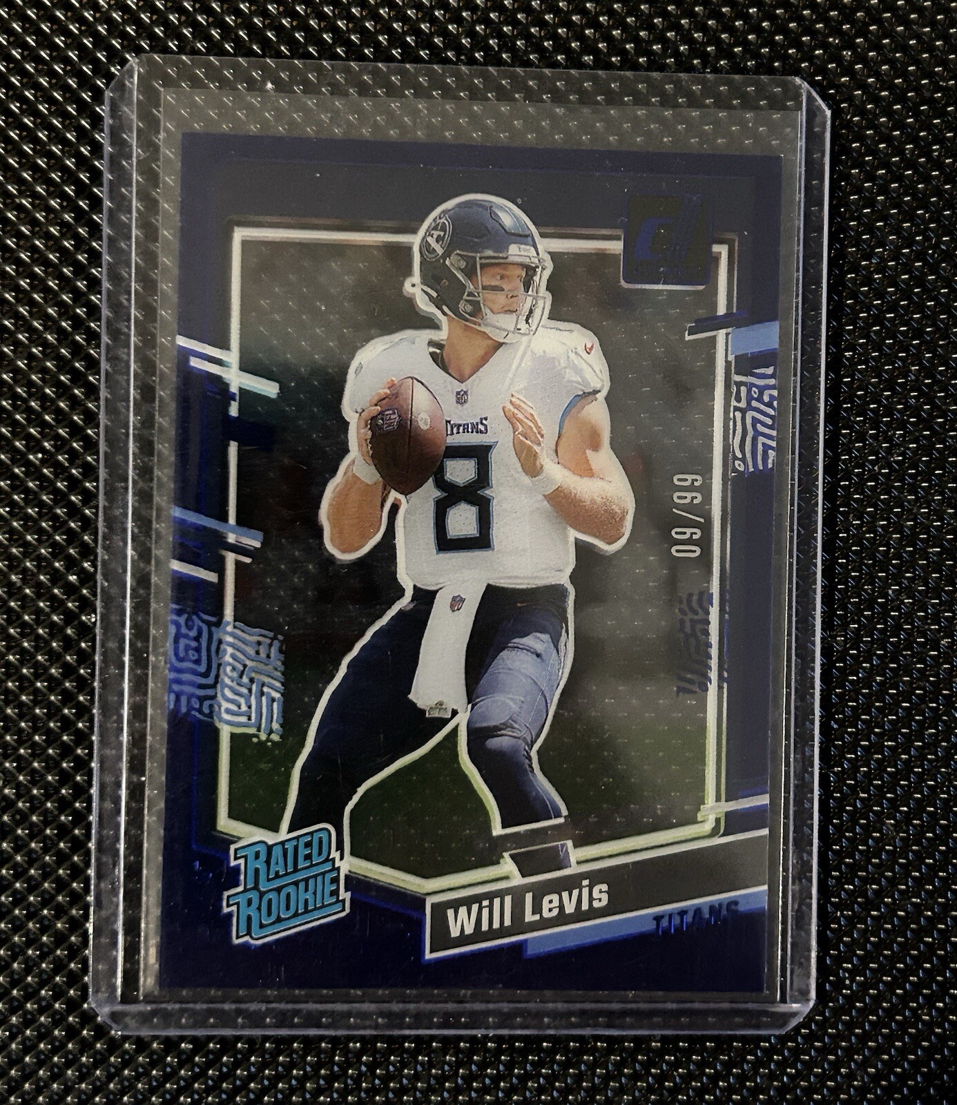 2023 Panini Clearly Donruss - Rated Rookie Blue #94 Will Levis /99 (RC)