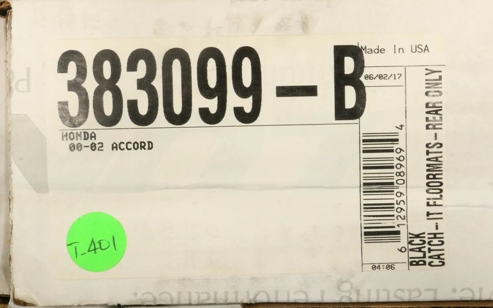 NUEVO Juego de alfombrillas traseras Lund Catch-It negras 383099-B Honda Accord 2000-2002 Foto 2 de 4