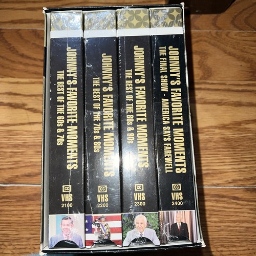 Johnny carson collection set 5 vhs his favorite moments from the