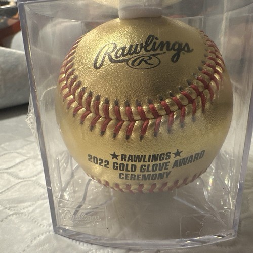 2022 Rawlings Gold Glove Award Ceremony 65th Gold Baseball Rare New