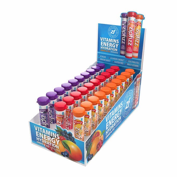 Zipfizz MultiVitamin Energy Hydration Drink Mix, Variety Pack, 30