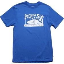 $36.00 HUF Get Lei'd Tee (royal) HUFTS3219ROY