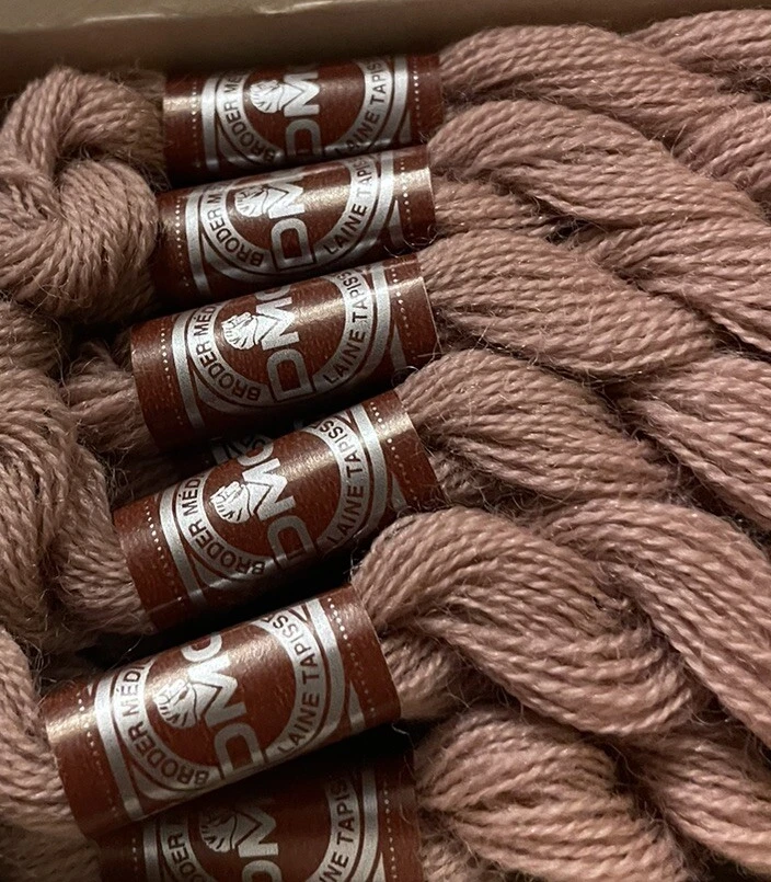 DMC Wool Embroidery Floss Broder Medici Dusty Mauve 8119 27.3yd 12 Skeins - Image 3 of 4