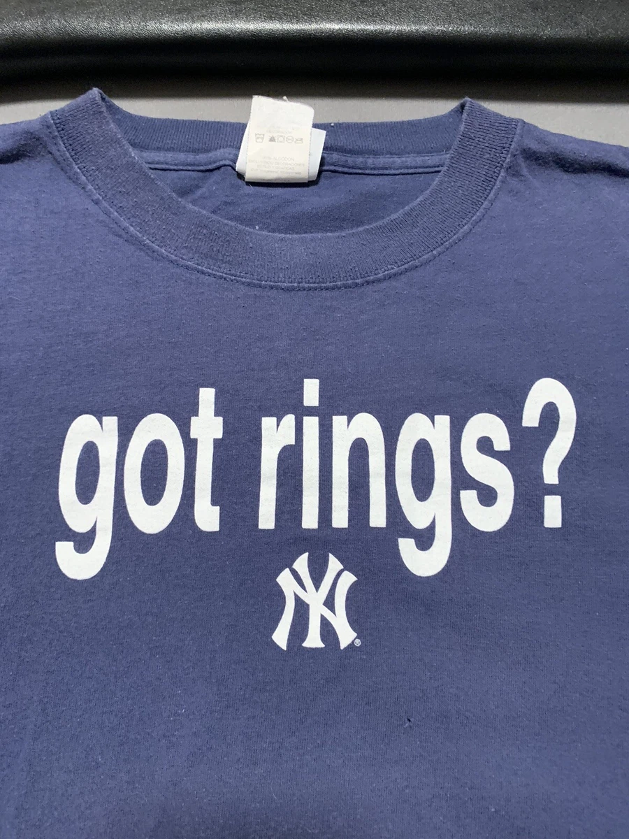 Vintage New York Yankees Got Rings? Two sided T Shirt Sz XL