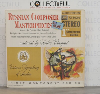 RUSSIAN COMPOSER MASTERPIECES - ARTHUR WINOGRAD - AF 1959 - IN SHRINK LP 