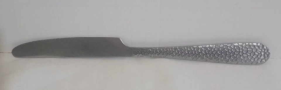 Juego de 7 cuchillos de cena martillados de acero inoxidable GIBSON Foto 2 de 2