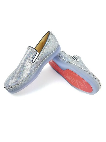 🔥 Christian Louboutin Silver Glitter 