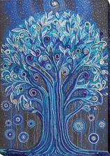 Tree Gate to infinity Bead Embroidery Kit   DIY Beaded Home Decor Wall Art