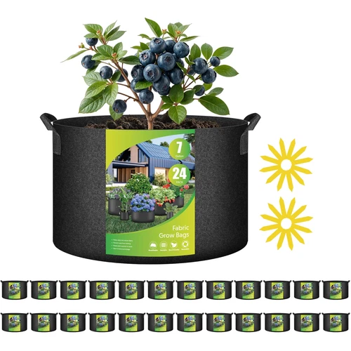 5-24Pack Garden Grow Bag/Rooty Bag Heavy Duty Non-Woven Plant Fabric Pot Contain - Picture 96 of 143