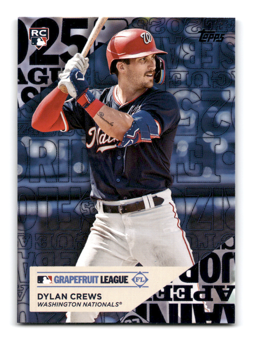 2025 Topps Baseball Series 1 - Dylan Crews Training Grounds (#TG-20)