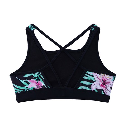 UK Kids Girls 2Pcs Swimsuit Crop Top with Swim Shorts Tankini Set Tracksuit - Picture 61 of 62
