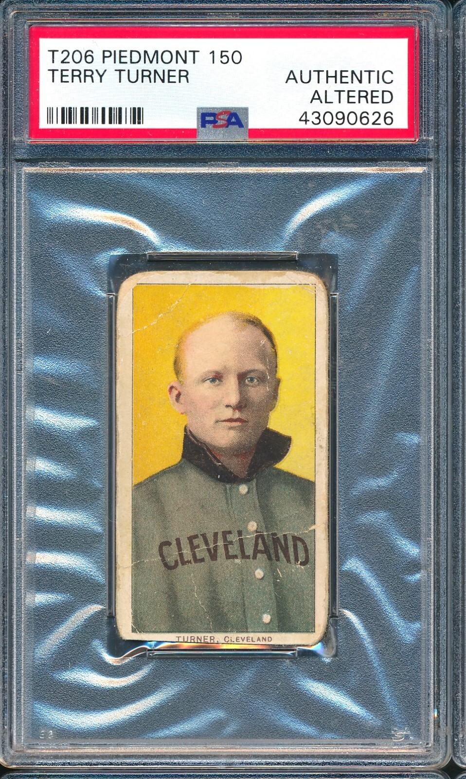 T206 Piedmont 150: TERRY TURNER Cleveland Naps ~ PSA Authentic Altered