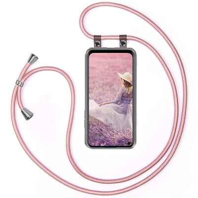 Handy Kette für Xiaomi Redmi Note 9 Hülle mit Band Bumper Kordel Umhängehülle