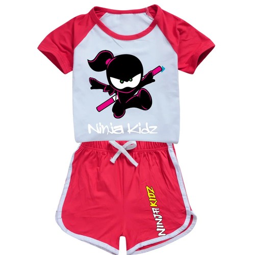 Clothing Set NINJA KIDZ Kids Sports T Shirt +Pants 2-piece Set Outfits Pyjamas - Picture 33 of 51