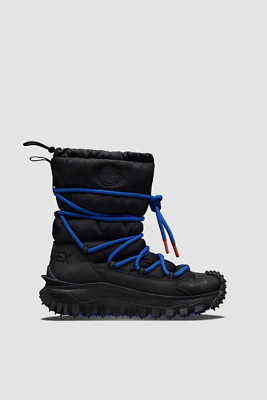 Moncler Apres Trailgrip GTX Lace Up Boots Black, Blue Lace Up Eu43