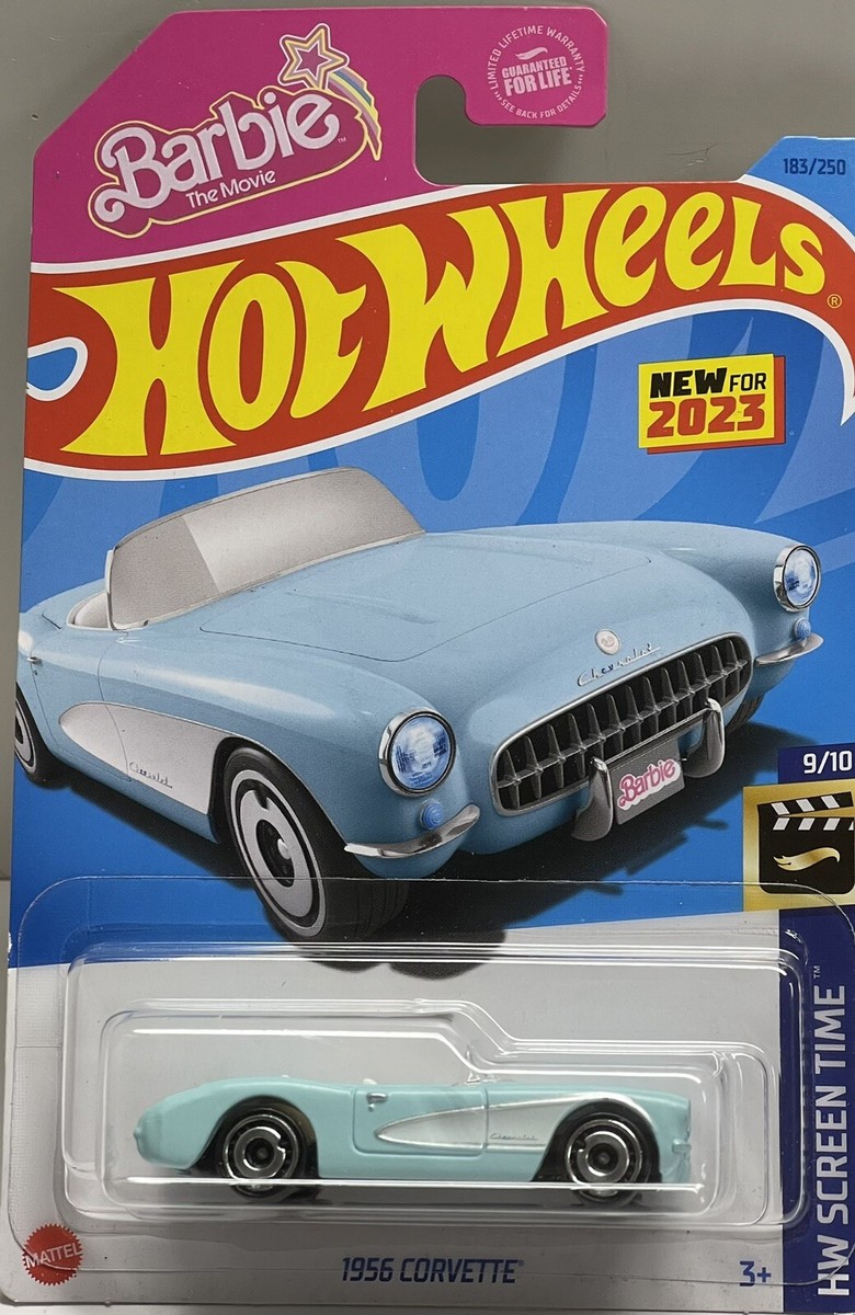 2023 Hot Wheels 1956 Corvette Barbie The Movie Variant Blue Toy