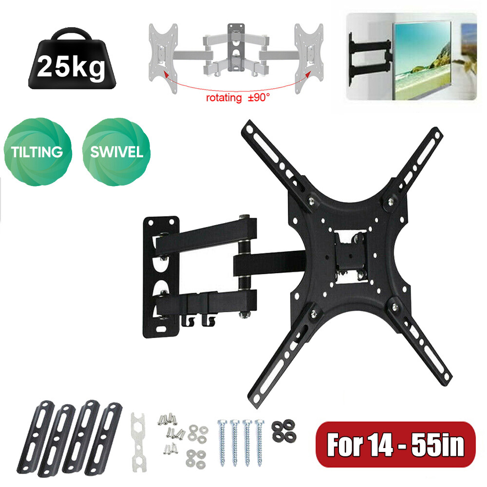 TV Wall Bracket Tilt Swivel Mount For 14 17 22 28 20 32 37 40 42 43 50 ...