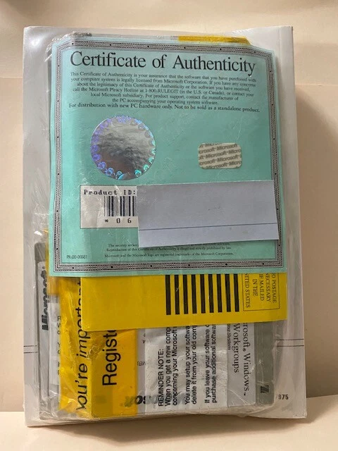 Microsoft Windows For Workgroups & MS-DOS Including Floppy Disks & Product ID - Image 4 of 4