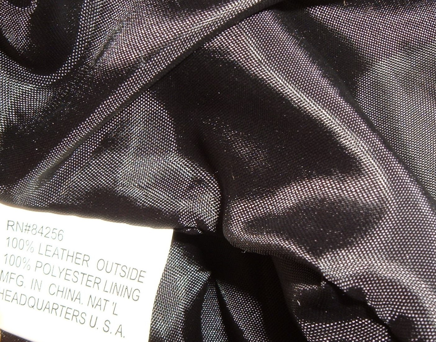 Genuine Leather Jacket Patchwork Black Navarre It… - image 5