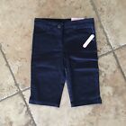 Chaps Ralph Lauren Girls School Uniform Stretch Skimmer Shorts Navy Blue Size 6