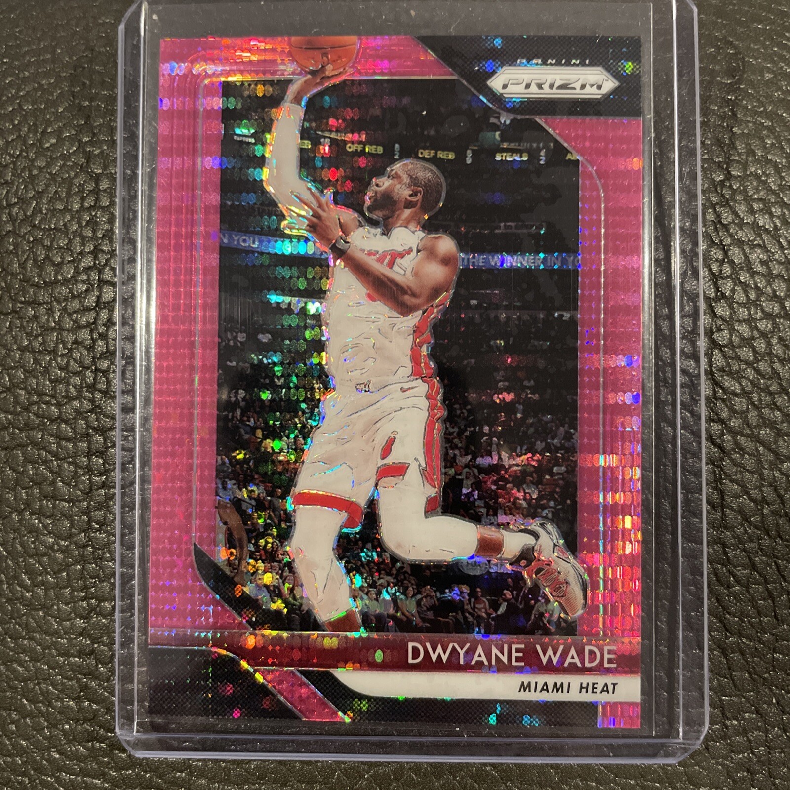 2018-19 Panini Prizm #206 Dwyane Wade Pink Pulsar /42