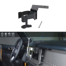 Center Console Phone Bracket Dash Cup Holder Multifunctional for Bronco 21+Black