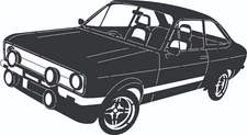 Ford Escort - DXF SVG DWG PDF Vector CNC Plasma Laser cutting files