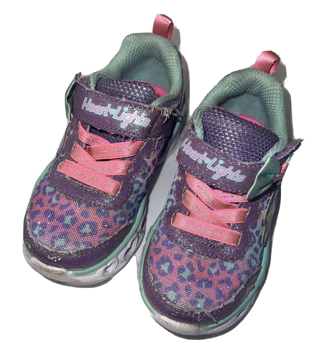 Bow Skechers Girls Shoes Skechers Lights Size Heart Lights Girl