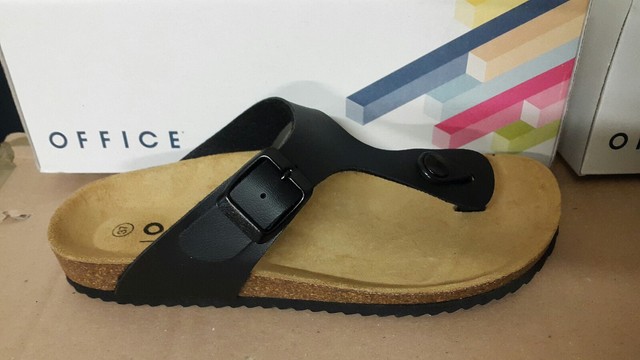 black backless sandals