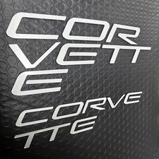 ALUM 1/16 RAISED LETTERS FOR C5 CORVETTE 97-2004 FRONT + REAR US MADE