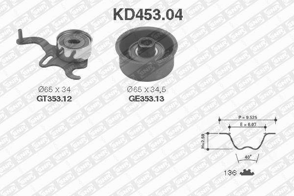 Für SNR /NTN-SNR/ KD453.04 TIMING KIT