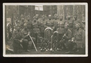 Switzerland Military Real Photo Card Band Reed Instruments  Freudiger, Bülach