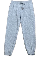 GALAXY BY HARVIC Joggers Women's XL Gray Fleece Sweatpants Drawstring Pockets