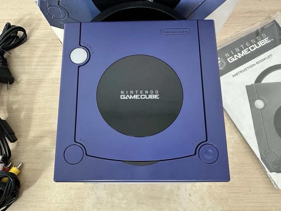 Nintendo GameCube Indigo Purple Console - USA - CIB Complete In Box - DOL-001 - Image 3 of 4
