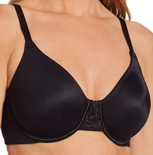38DD Vanity Fair (76080) Back Smoothing Underwire Minimizer Bra, Black NWT