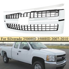 For 2007-2010 Chevy Silverado 2500hd 3500hd Summit White Trim Grille Assembly