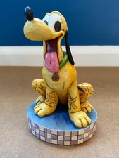 Walt Disney - Jim Shore - Pluto "Loyal Pluto" #4009256 In Excellent Condition
