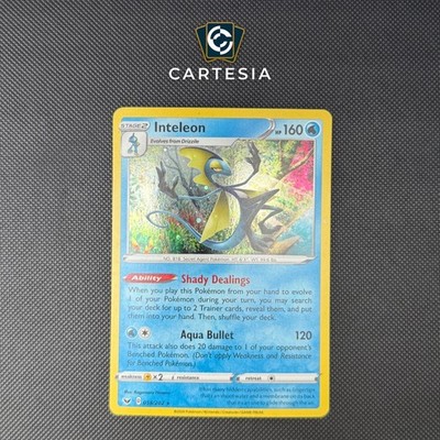 Inteleon Sword & Shield SSH 058/202 Pokémon TCG English Near Mint Cosmo Holo