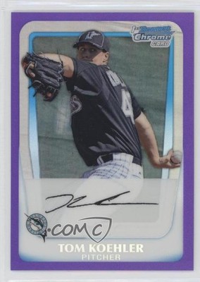 2011 Bowman Chrome Prospects Purple Refractor 410/700 Tom Koehler #BCP24 4z4