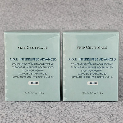 SkinCeuticals A.G.E. Interrupter Advanced 1.7oz (2 Pack) Full Size Authentic Sea