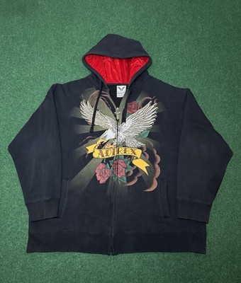 crazy Y2K Avirex zip up hoodie sweatshirt ghetto urban Jesse