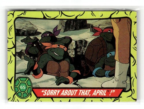 1989 Animated Cartoon Teenage Mutant Ninja Turtles Card | eBay