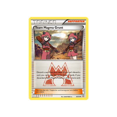Pokemon TCG 30/34 Team Magma Grunt Uncommon Double Crisis (DCR) XY